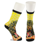 Calcetines impresos aduana anti amarilla del resbalón, Eco - calcetines impresos lindos suaves amistosos
