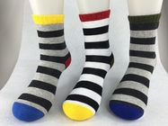 El color raya los calcetines reciclados nilón del algodón para el tamaño por encargo de los adultos unisex