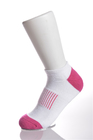 Haga para pedir calcetines corrientes del nilón rosado con algodón/los materiales de Spandex/de Elastane