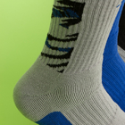 Calcetines abajo para hombre del tobillo del algodón azul/gris, calcetines de nylon del tobillo del verano respirable