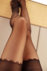 Nilón de encargo de las polainas de Logo Fashionable Cute Sexy Stockings