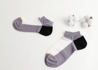 Grey Sports Ankle Socks Cotton elástico sudó el material de absorción
