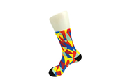 Calcetines deportivos hechos punto de la impresión de Digitaces, calcetines de encargo de la impresión de la foto de las telas antibacterianas