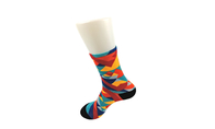 3D hecho punto antibacteriano deportivo imprimió a los adultos unisex de los calcetines que llevaban negro
