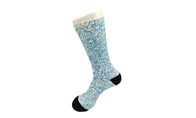 El azul/el verde hizo punto calcetines impresos 3D unisex con los materiales absorbentes del sudor