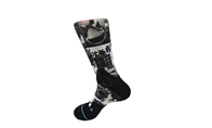 El varón de secado rápido suave 3D imprimió los calcetines Spandex/antirresbaladizo de nylon como su petición