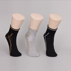 Algodón orgánico debajo de los calcetines del tobillo del negro de la armadura para los hombres/las mujeres