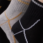 Algodón orgánico debajo de los calcetines del tobillo del negro de la armadura para los hombres/las mujeres