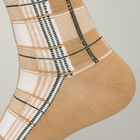 Calcetines gruesos del vestido de Spandex del Rhombus de Brown, calcetines modelados del vestido de los hombres de los adultos