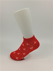 El rojo hecho punto de Elastane embroma calcetines del algodón ningún tipo Eco de los calcetines de la demostración - amistoso