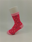 El modelo por encargo hecho punto embroma calcetines del algodón con el material bacteriano anti