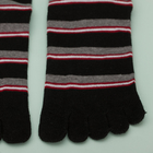 Los calcetines de encargo del tobillo de los deportes del cortocircuito del nilón del tamaño con el dedo del pie pegan el tipo