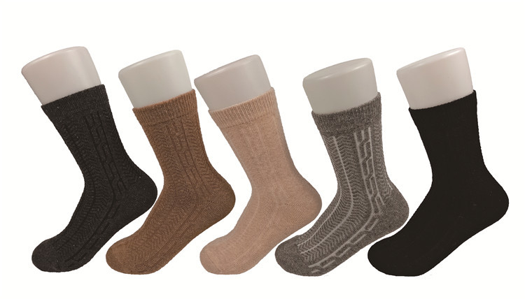 Brown asqueroso anti/calcetines calientes para los hombres, calcetines calientes para hombre del negro del algodón orgánico